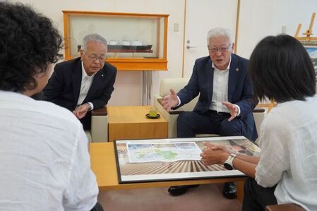 展望を語る市長