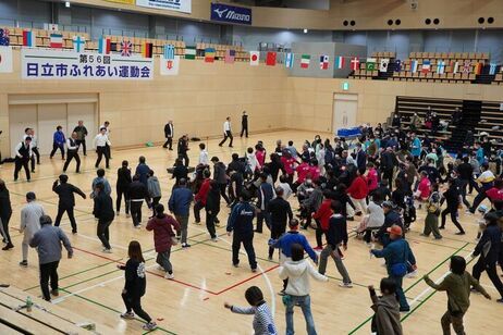 準備運動の様子