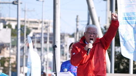 スタート前の市長挨拶