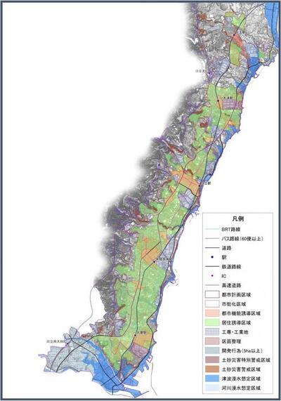 地図：各誘導区域図