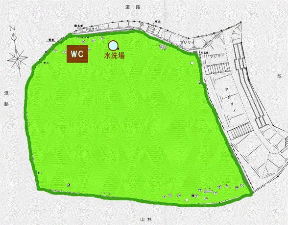 イラスト：はなやま修理公園園内マップ