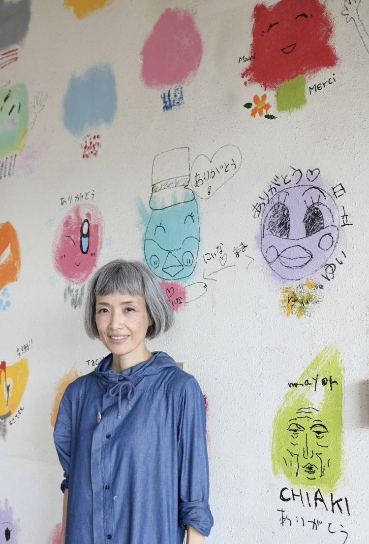 写真：1 市役所旧庁舎お絵描きイベント