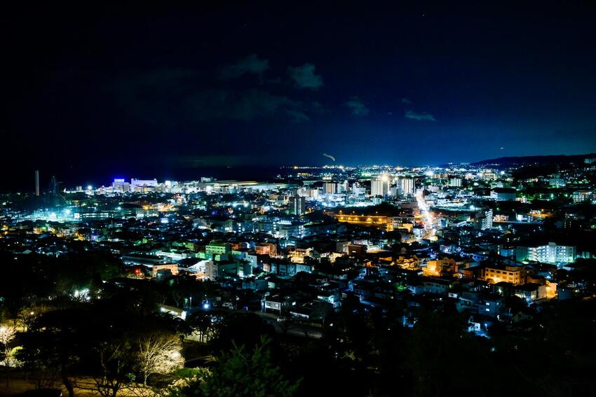 写真：かみね公園からの夜景