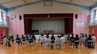 写真：学校再編に関する説明会当日の様子1