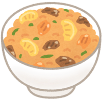 イラスト：たくあんとキムチの豚丼