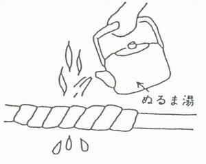 イラスト:水道管が凍ってしまったときの対応