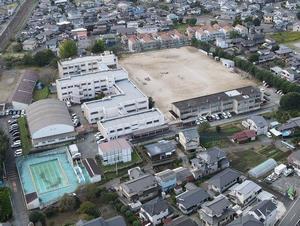 写真：櫛形小学校上空写真