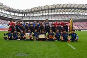 写真：全国高校サッカー選手権県予選明秀日立優勝