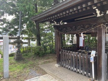 神峰神社手水舎の写真