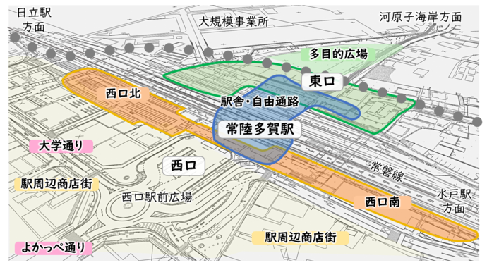 駅前空間の基本方針（イメージ）