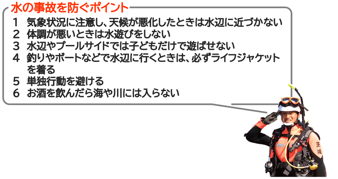水の事故を防ぐポイント