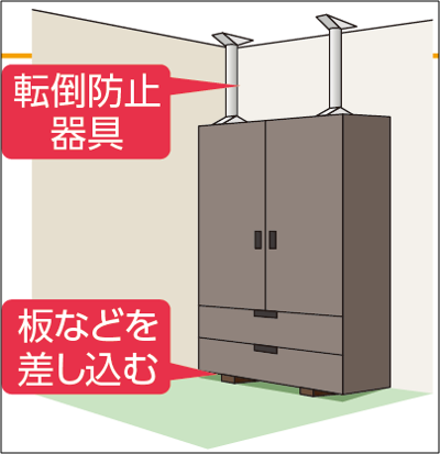 家具の転倒防止