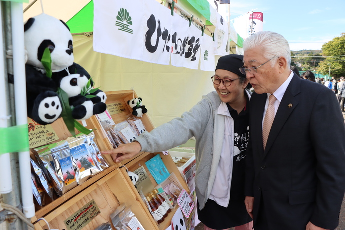 市長と菊水食品さま