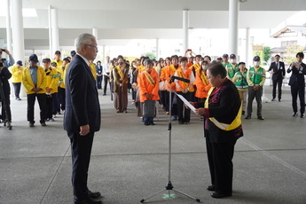 メッセージ伝達式の様子