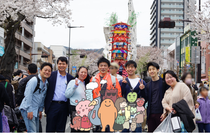 日立市PRキャラクターのARフォトフレームで撮影した写真