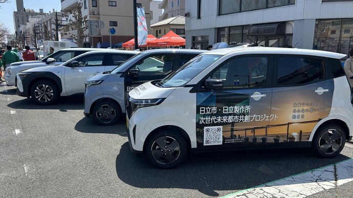 共創プロジェクトをPRするEV(電気自動車)