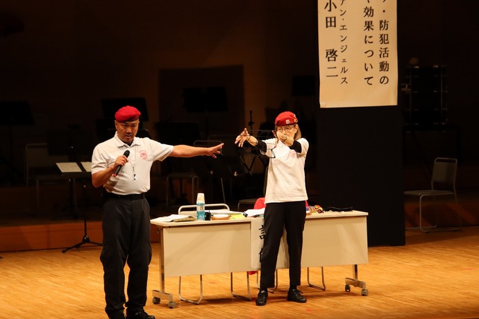 防犯講演会 講話