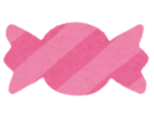 イラスト:ピンクのキャンディ