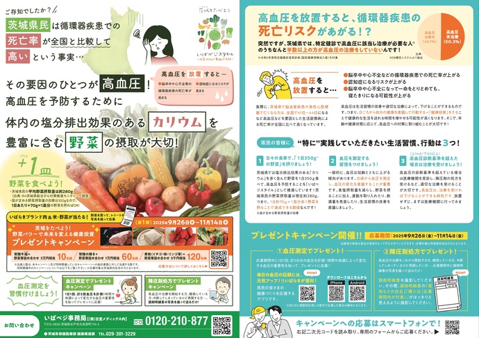 「茨城をたべよう！野菜パワーで未来を変える健康投資」1