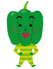 イラスト:ピーマンのキャラクター