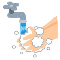 イラスト:手洗いする男の子2