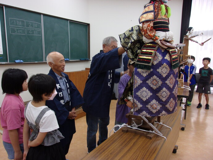 風流物操作体験ようす