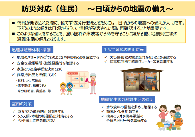 日頃の備え