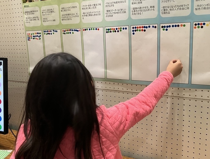 「まちの未来を、一緒に考えてみよう！」コーナー の様子（2枚目)