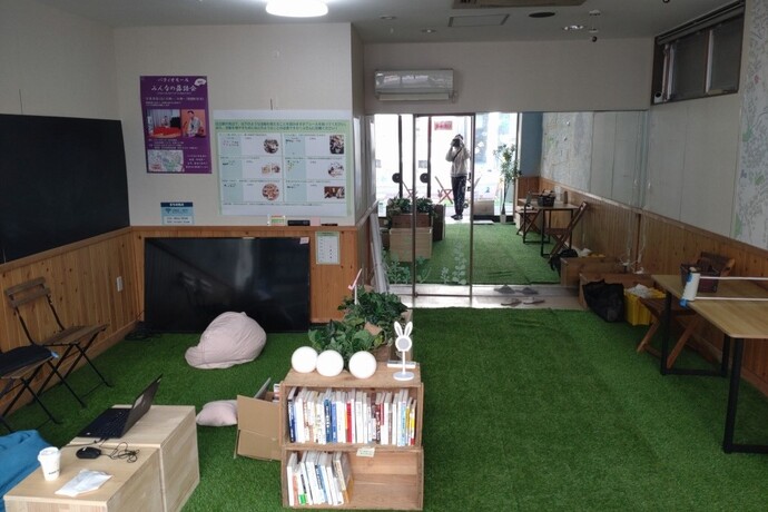 まちの拠点運営時(12月)の様子(室内)