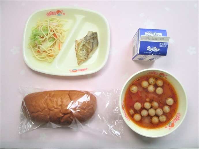 写真：2月10日(火曜日)の献立