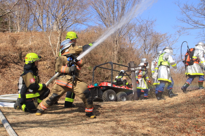 令和7年日立市林野火災消防演習