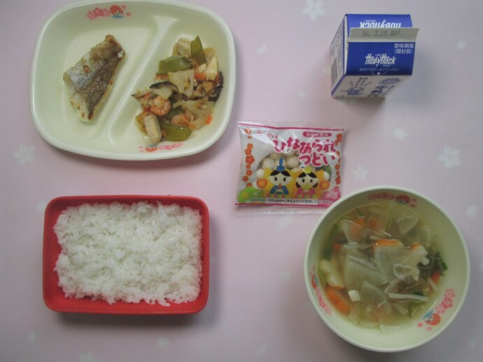 写真：3月2日(月曜日)の献立