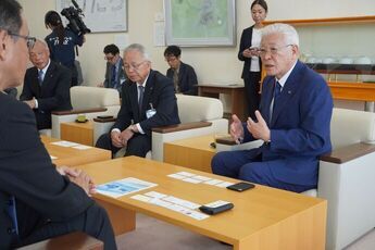 社長と対話する小川市長
