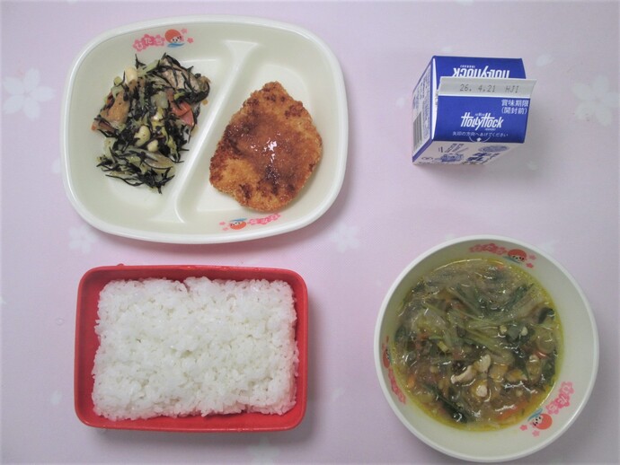 写真：4月8日(水曜日)の献立