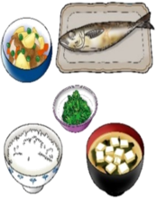 イラスト:【和食を食べよう】