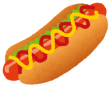 イラスト:ホットドッグ