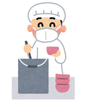 イラスト：配膳